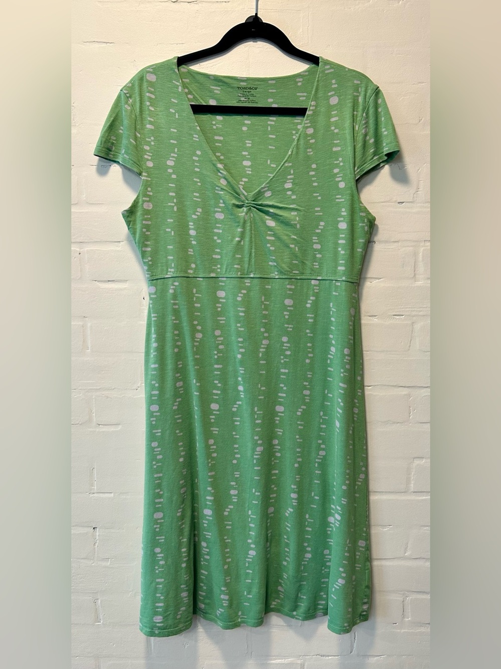 Toad & Co Green Rosemarie Dress Size Large Granolachic Gorpcore Travelcore